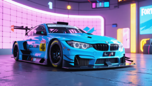 découvrez la bmw m4 gt3 evo 2025, une voiture de course légendaire inspirée par fortnite, prête à dominer les circuits avec performance et style.
