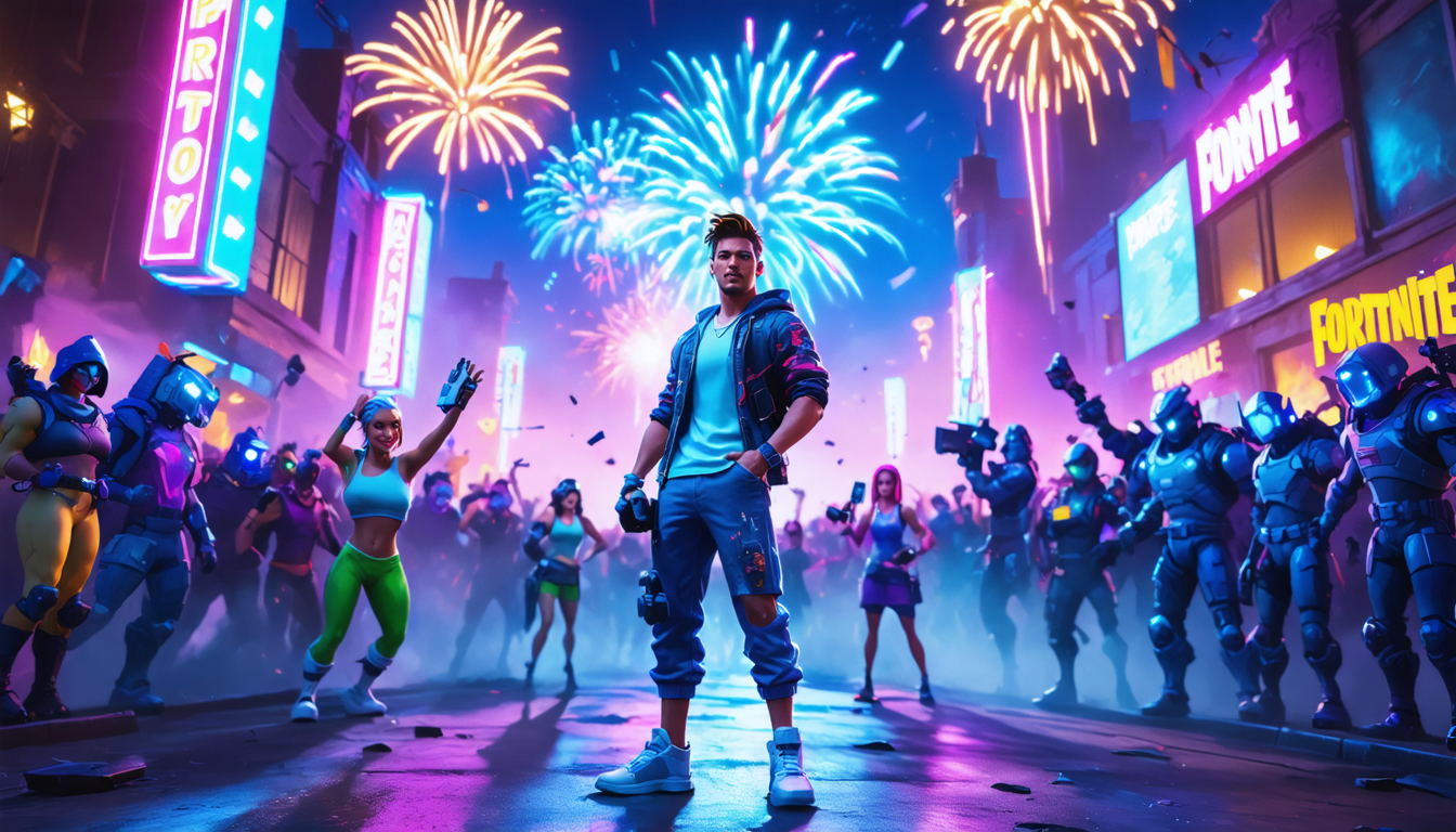 ne manquez pas ce soir l'arrivée spectaculaire d'un célèbre streamer américain dans l'univers de fortnite, avec du gameplay intense et des surprises exclusives.