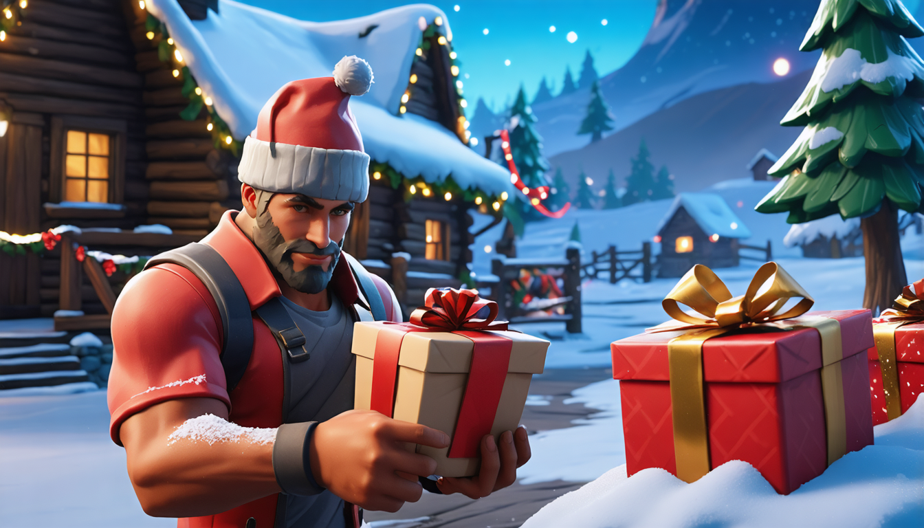 fortnite hiver 2025 : explorez les 16 cadeaux gratuits incontournables et débloquez les 2 skins exclusifs pour une saison hivernale épique.