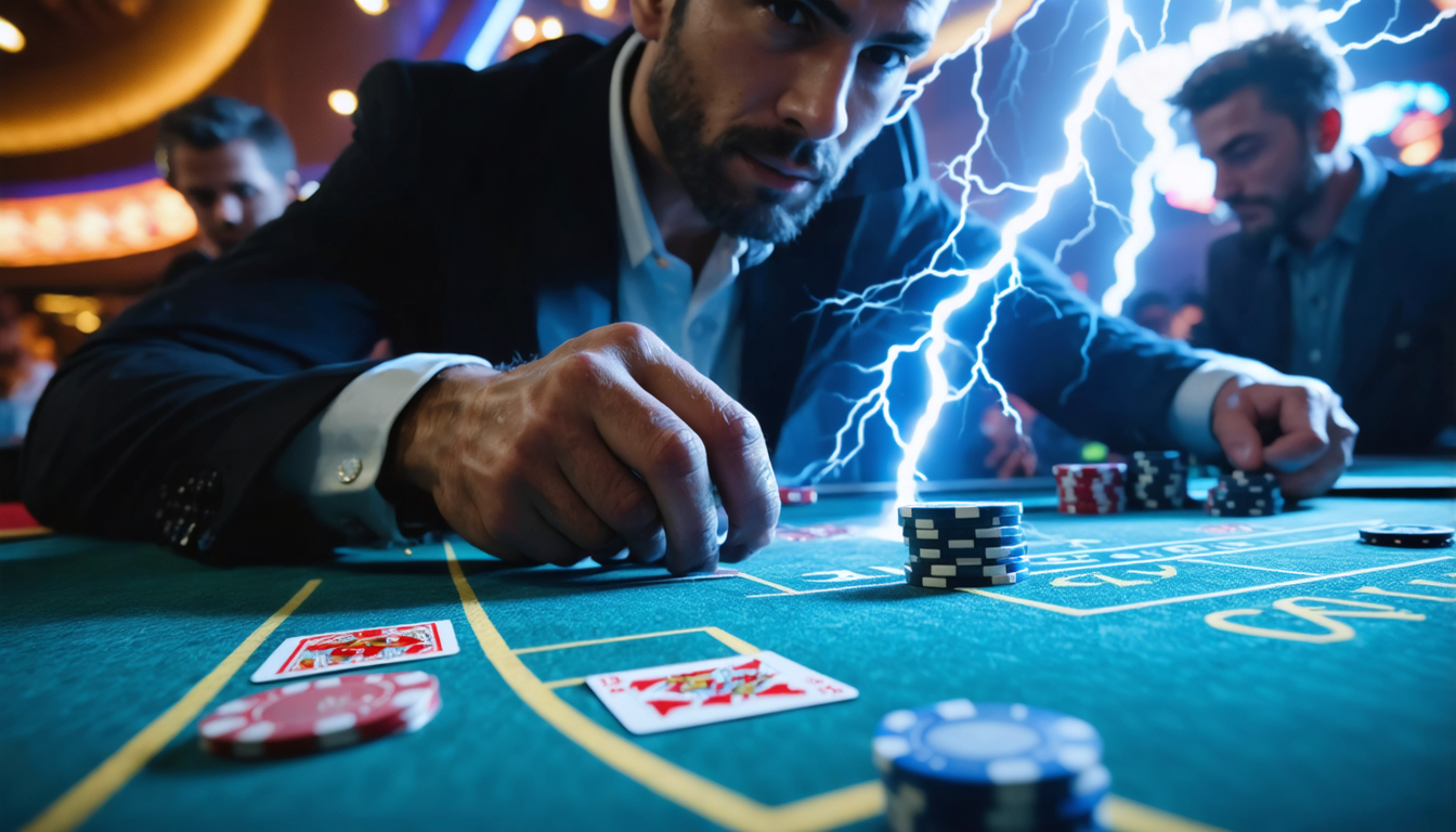 découvrez lightning blackjack, l'expérience immersive du blackjack en direct proposée par evolution gaming, alliant action rapide et gains électrisants.
