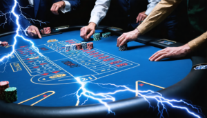 plongez dans l'univers captivant de lightning blackjack, le blackjack en direct d'evolution gaming, alliant immersion totale et gains électrisants pour une expérience de jeu unique.