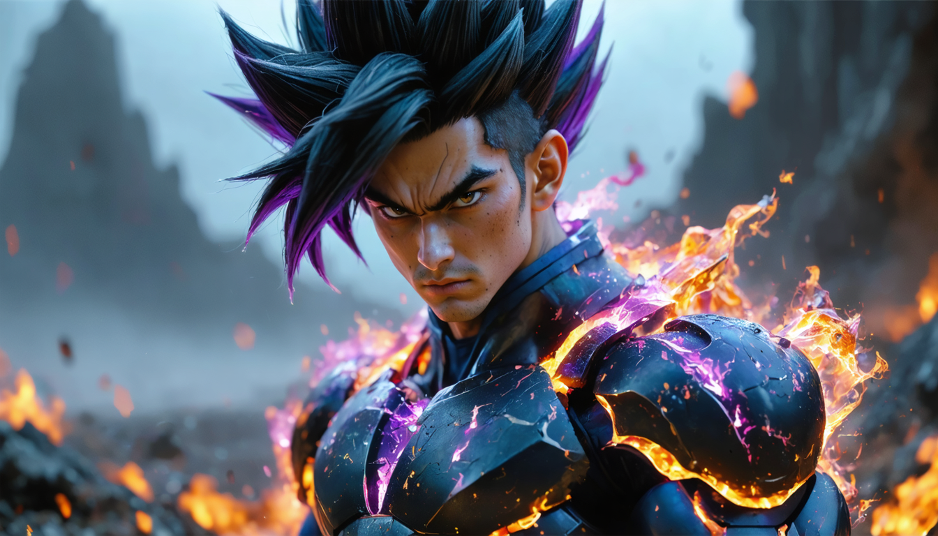 discover thales, the dark saiyan warrior of the dragon ball z universe, a powerful and mysterious character capturing the essence of strength and intrigue in this legendary universe.