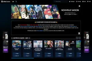 Annonce nouvelle saison d'anime avec liste des épisodes.