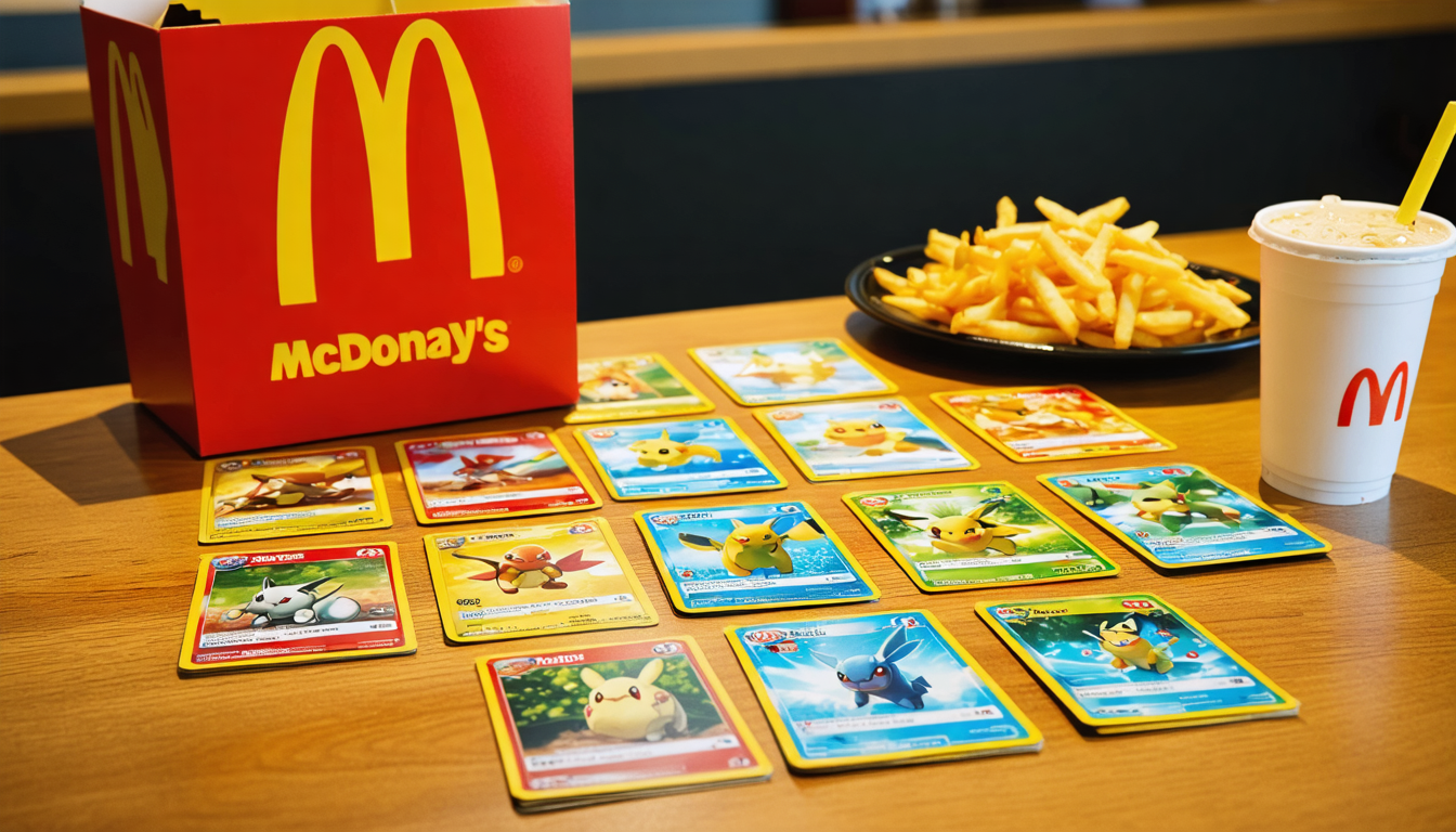 descubre la colección completa de las cartas promocionales pokémon en mcdonald's para potenciar tu mazo y enriquecer tu colección. aprovecha esta oportunidad única para triunfar en tus partidas !