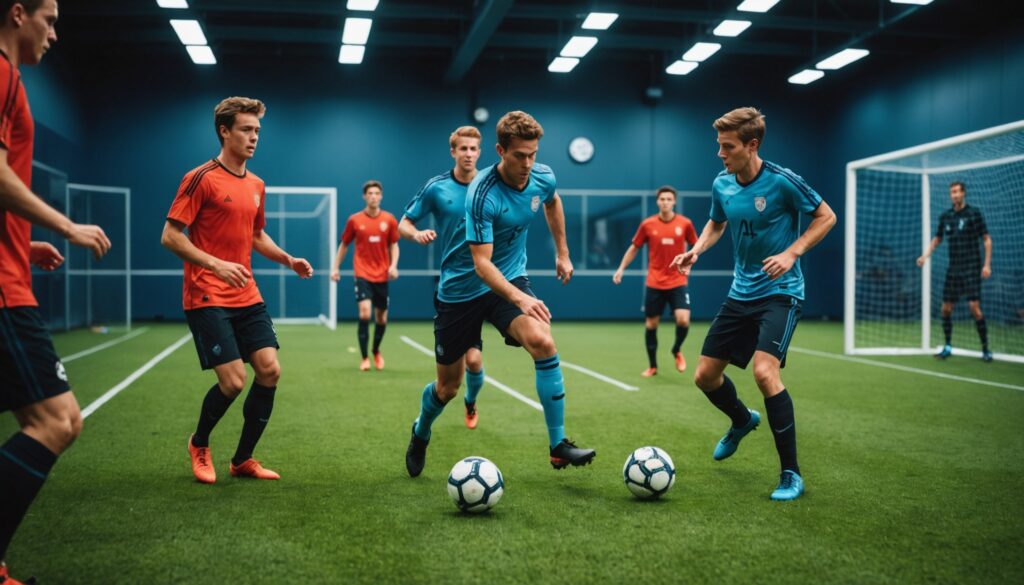 Estimular los reflejos de los futbolistas gracias al juego interactivo