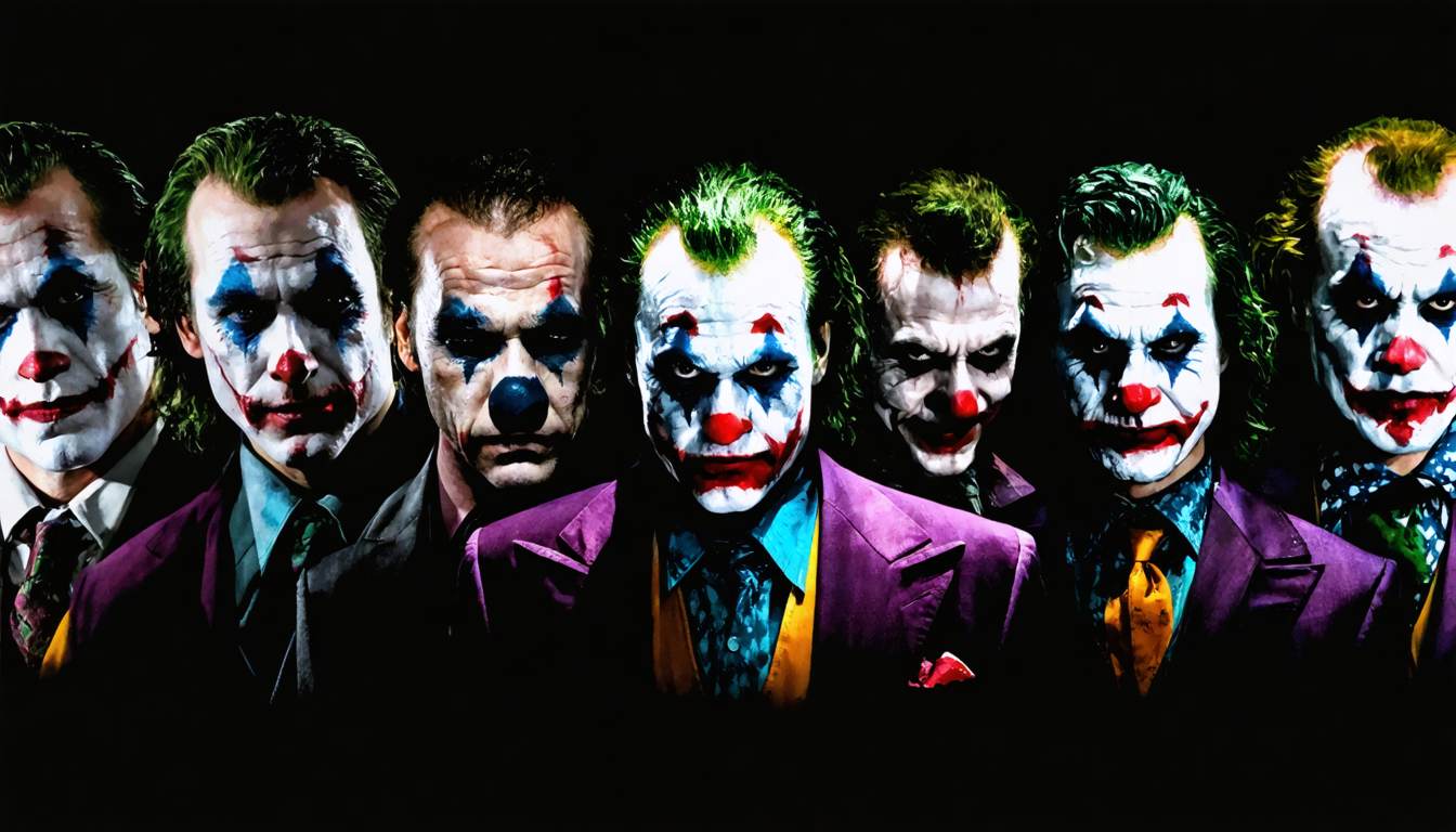 découvrez l'évolution du joker au cinéma à travers les portraits des acteurs emblématiques qui ont donné vie à ce célèbre méchant.